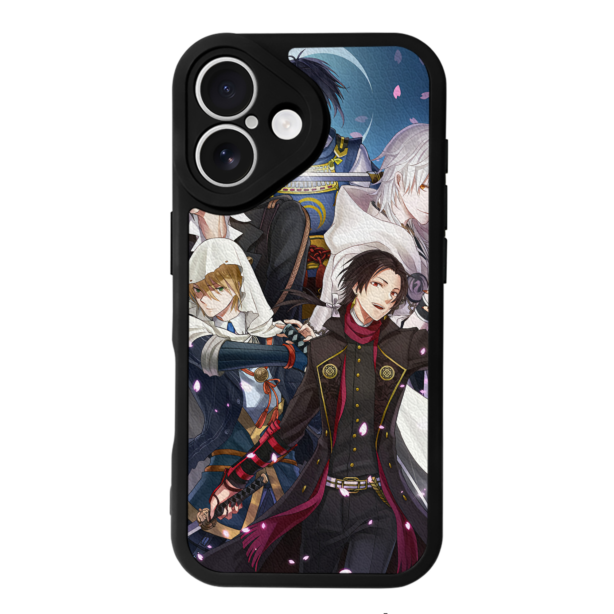 （画像用） 刀剣乱舞 Touken Ranbu 【iPhone 16シリーズ対応】シリコンスマホケース（レザー調） 材質：シリコン